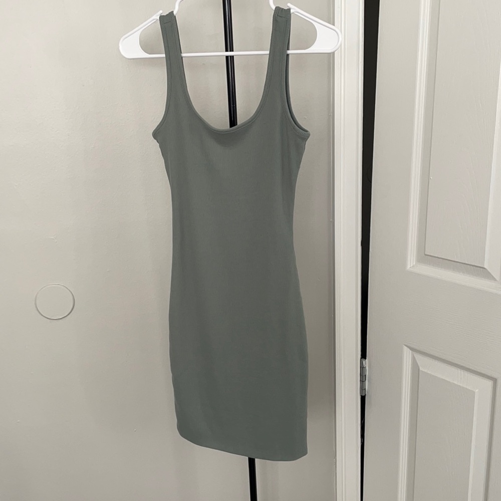 Ribbed mini dress
